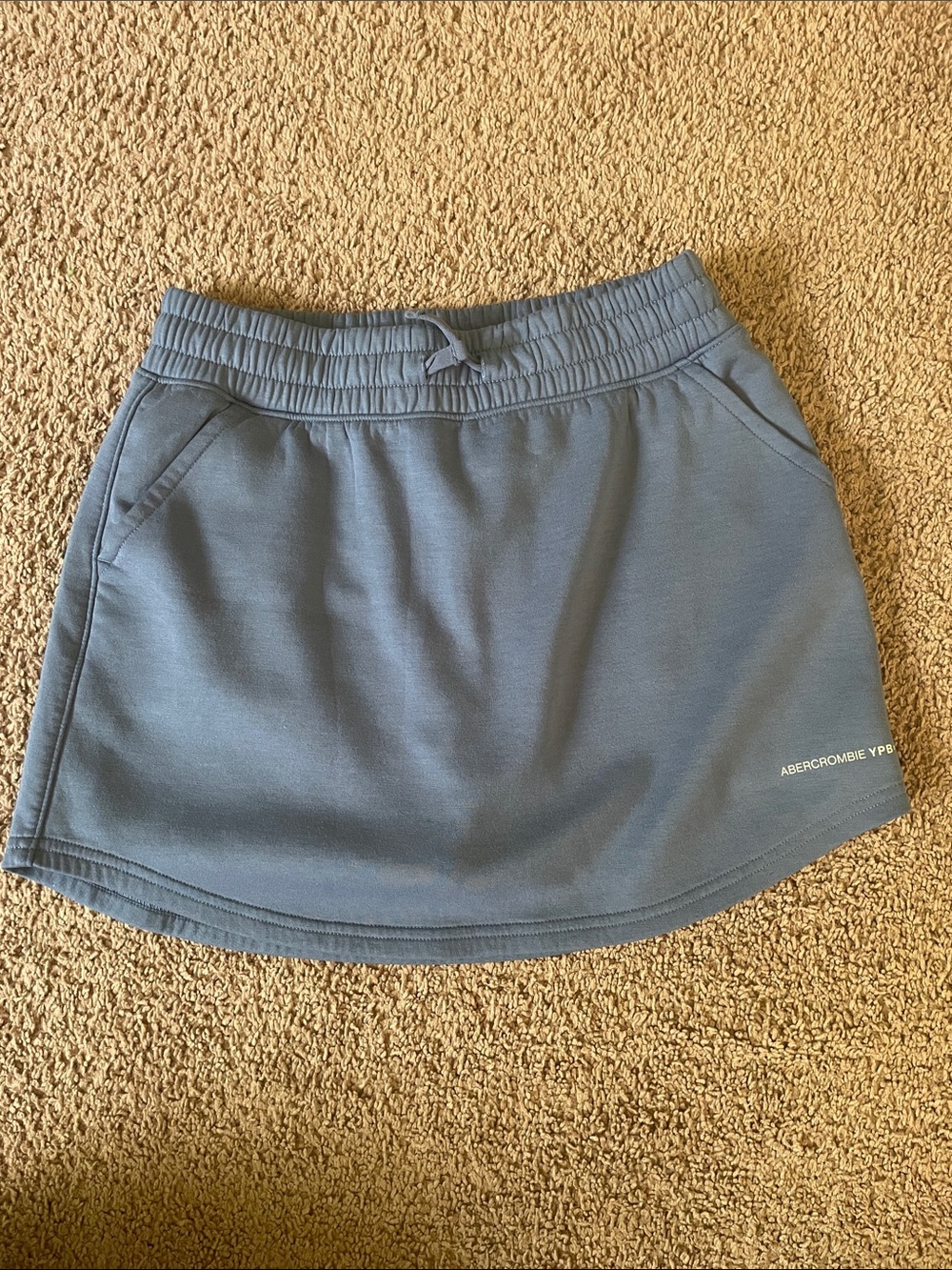 Abercrombie Kids Slate Blue Drawstring Athletic Skirt